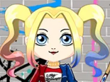 Cute Harley Quinn Dress Up game background