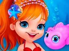 Cute Mermaid Dress Up game background