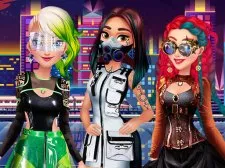 Cyberpunk City Fashion game background