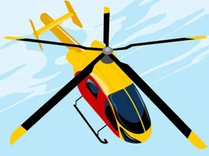 Dangerous Helicopter Jigsaw game background