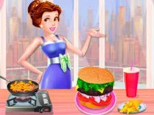 Dede Burger Fun game background