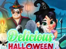 Delicious Halloween Cupcake game background