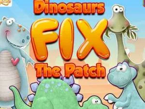 Dinosaurs fix the Patch game background