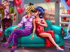 Dotted Girl Romantic Anniversary game background