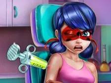 Dotted Girl Vaccines Injection game background