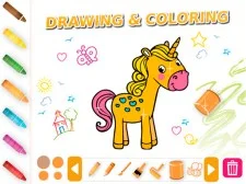 Drawing & Coloring Animals game background
