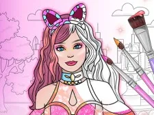 Dress Up Games & Coloring Book game background