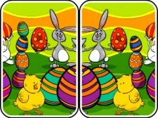 Easter Differences game background