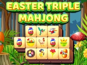 Easter Triple Mahjong game background