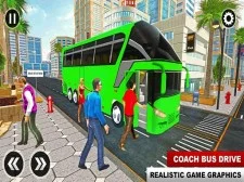 Euro Coach Bus City Driver Extreme game background