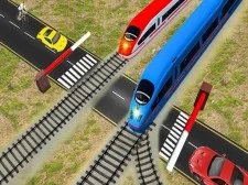 Euro Railroad Crossing : Railway Train Passing 3D game background