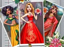Exotic Wedding Looks game background