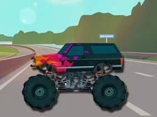 Extreme Monster Trucks Memory game background