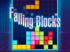 Падение блоков игры Tetris