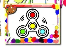 Fidget Spinner Coloring Book game background