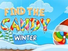 Find The Candy Winter game background