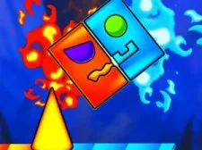 Fire And Water Geometry Dash game background