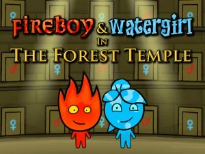 Fireboy and Watergirl 1 Forest Temple game background