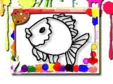 Fish Coloring Book game background