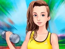Fitness Girls Dress Up game background