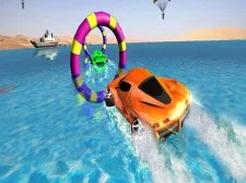Floating Water Surfer Car Driving : Beach Racing game background