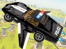 Flying Car Game Police Games game background