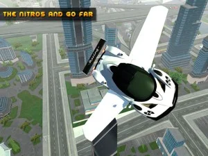 Flying Car Real Driving game background