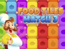 Food Tiles Match 3 game background