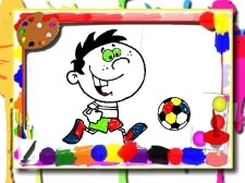 Football Coloring Time game background