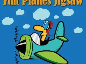 Máy bay vui nhộn Jigsaw. game background