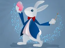 Sjove kaniner farvelægning game background