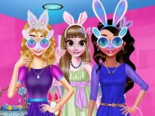 Funny Easter Girls game background