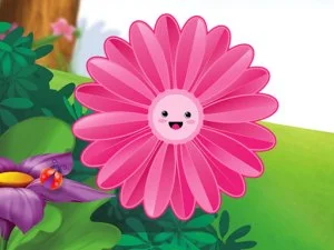 Funny Flowers Jigsaw game background