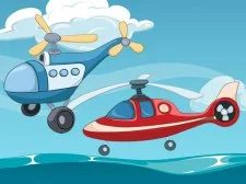 Funny Helicopter Memory game background