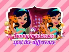 Funny Princesses Spot the Difference game background