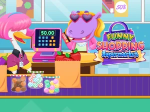 Funny Shopping Supermarket game background
