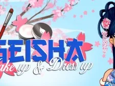 Geisha make up and dress up game background