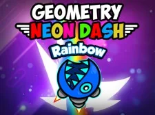 Geometry Neon Dash Rainbow game background