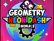 Geometry Neon Dash World Two game background