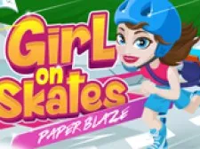 Girl on Skates: Paper Blaze game background