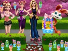Girls Easter Chocolate Eggs game background