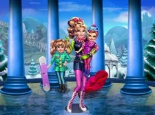Girls Winter Fun game background