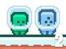 Green and Blue Cuteman 2 game background
