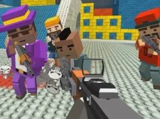 GunGame shooting warfare blocky gangster game background