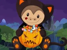 Halloween Monkey Jumper game background