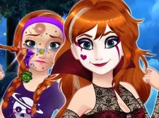 Halloween Princess Makeover game background
