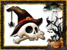 Halloween Puzzle Challenge game background