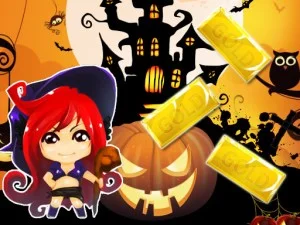 Halloween Slide Puzzle game background