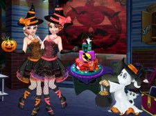 Halloween Special Party Cake game background