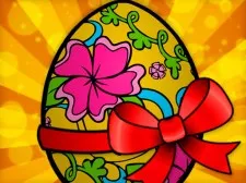 Handmade Easter Eggs Coloring Book game background